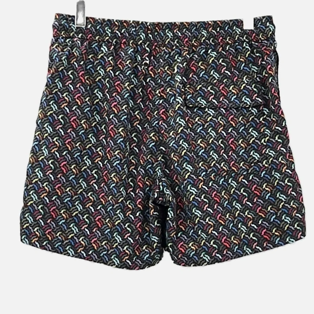 Jared Lang Swim Trunks Mustache Print Multi-Color… - image 2